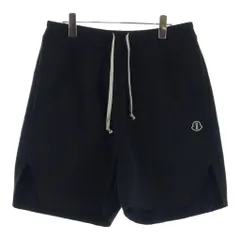 MONCLER (モンクレール) ×リックオウエンス 2023AW スウェットハーフパンツ ブラック #M I209N8H00001のサムネイル