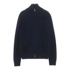 Maison Margiela (メゾンマルジェラ) 20AW DRIVERS KNIT ドライバーズウールニット ジップアップ長袖セーター ネイビー S50GP0143のサムネイル