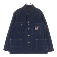 HUMAN MADE (ヒューマンメイド) DENIM COVERALLS デニムカバーオール ジャケット インディゴ HM30JK048のサムネイル