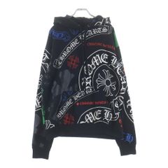 正規品 美品 クロムハーツCHROME HEARTS マルチカラー 総柄パーカー 