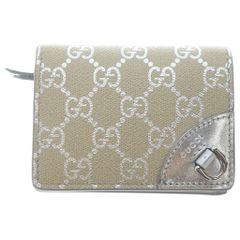 新品GUCCI GG柄 三つ折り財布 メタリック - メルカリ