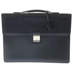 Ermenegildo Zegna (エルメネジルドゼニア) ブリーフケース レザーハンド ビジネスバッグ ブラックのサムネイル
