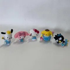 【新品】カプセルトイ　サンリオキャラクターズ　ペイントフィギュア　ハローキティ　ポチャッコ　マイメロディ　ポムポムプリン　バッドばつ丸　コンプリートセット