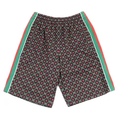 美品○GUCCI グッチ 575736 GGスター シェリーライン ドローストリング付き ハーフパンツ ショートパンツ マルチカラー S イタリア製 正規品 メンズのサムネイル