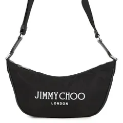 ジミーチュウ ショルダーバッグ ロゴ ナイロン JIMMY CHOO 黒のサムネイル