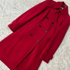 MICHEL KLEIN ダブルボタンコート レッド 38 キレイめ 華やかのサムネイル