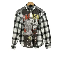 Desigual(デシグアル) 長袖シャツブラウス サイズXS レディース美品  - 白×黒×マルチのサムネイル