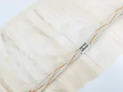 【一輝堂】和装小物 帯締め帯揚げセット 平組 夏物 夏 帯締 帯揚 美品 26w05-7201
