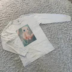 Design Tshirts Store graniph グラニフ ポケットモンスター Pokémon 幻のポケモン ミュウ MEW コラボ ロングスリーブ Tシャツ 長袖Tシャツ ホワイト コットン100% メンズ ユニセックス Sのサムネイル