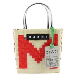 MARNI アニマルバスケット グレーモンキー トートバッグ カゴバッグ