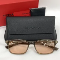 Salvatore Ferragamo × 999.9 サルヴァトーレ・フェラガモ フォーナイン SF9002 54□18-144 サングラス アイウェア メガネ ウエリントン型 カジュアル 男女兼用 ブラウン 眼鏡 ★SS509のサムネイル