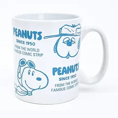 スヌーピー マグカップ プロフィール ブルー コップ 日本製 SNOOPY