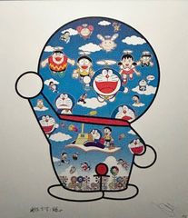 すわりドラえもん 泣いたり笑ったり×村上隆 版画 ED100 - メルカリ