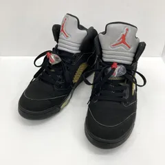 NIKE ナイキ Air Jordan 5 Retro OG Black Metallic スニーカー 845035-003 27.5cm シューズ ハイカット ストリート メンズ ブラック 靴 ★SS595