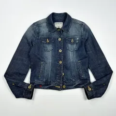 (レディースXS) GUESS ゲス レディース デニム トラッカージャケットのサムネイル