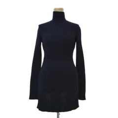 【CELINE】フィービー期 2 5H65/6602 ウール混リブタートルネック タイバック ロング長袖ニットセーターのサムネイル