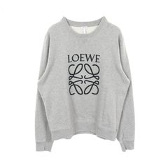 LOEWE アナグラム 刺繍 クロップド Tシャツ ライトグレー XS ロエベ