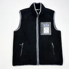 (XL) FILA フィラ x Outdoor アウトドア シープスキン シェルパ ベスト ブラックのサムネイル