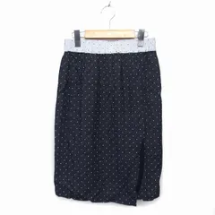 アメリカンラグシー AMERICAN RAG CIE スカート タイト ひざ丈 ひざ下 フロントクロス 透け感 ドット F 黒 ブラック /NT16のサムネイル