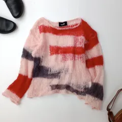 soduk スドーク patchwork knit tops パッチワークニット プルオーバー /26Fのサムネイル