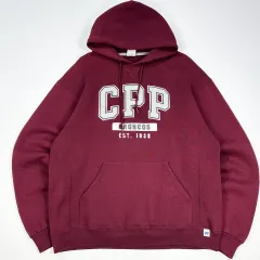 (実寸XL) 90s ラッセル アスレチック CPP BRONN 韓国通販 フーディー バーガンディ