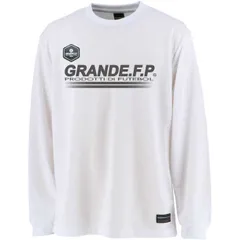 グランデ grande ハイパーロゴヘキサゴンL Sプラシャツ フットサルプラクティクスシャツ (gfph21103-0119)、WHT/CRMのサムネイル