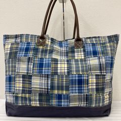 ヴィンテージ L.L. bean マドラスチェック パッチワーク トートバッグ