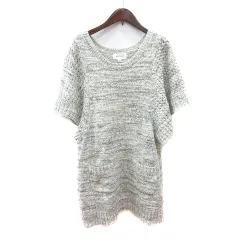ジルバイジルスチュアート JILL by JILLSTUART ワンピース ニット ミニ 五分袖 ラメ モヘヤ混 FR 白 オフホワイト /MNのサムネイル