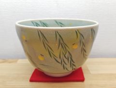 逢絢亭・新品】茶道具 茶碗 京焼 色絵 富士山の絵 小野山照雲 共箱入り