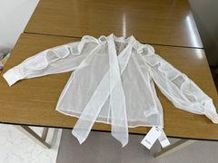 epa organdy dot blouse オーガンジードットブラウス - メルカリ
