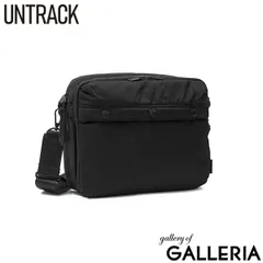 アントラック ショルダーバッグ レディース メンズ 斜め掛けバッグ ブランド UNTRACK 軽い 軽量 2層 撥水 小さめ 横型 ナイロン A5 6L CITY/DS Horizontal Shoulder Bag 60392 ブラックのサムネイル