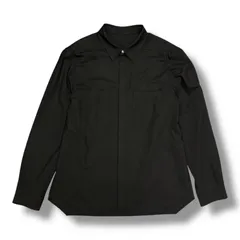 国内正規 Rick Owens 25AW OUTERSHIRT アウターシャツ 長袖シャツ  リックオウエンス RU02E1235-ZL ブラック 54 （16504M）のサムネイル