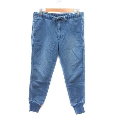 フリークスストア FREAKS STORE ジョガーパンツ デニム ウォッシュ加工 ウエストマーク M 青 ブルー /MSのサムネイル