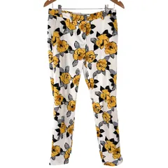 ZARA BASIC 花柄 ローライズ カジュアルパンツ US4 レディース 古着 柄パンツのサムネイル