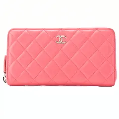 CHANEL シャネル マトラッセ ラウンド財布 ラムスキン ピンク（シルバー金具）レディースウォレット 財布  【中古】【送料無料】のサムネイル