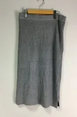 【HK WORKS LONDON】 リブニットスカート サイズLのサムネイル