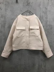 BEAUTY & YOUTH ビューティ&ユース トリプルクロスドロップショルダーショート ブルゾン ジャケット sizeS/アイボリー ■■ レディースのサムネイル