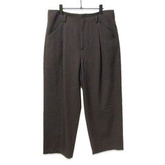 CONFFECT EDIFICE エディフィス サイド アジャスト パンツ VIST GABA SIDE ADJUST WIDE Pants ワイドパンツ ブラウン L 27113853