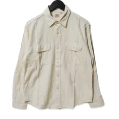 SUGAR CANE シュガーケーン 長袖シャツ SC27851 WHITE CHAMBRAY WORK SHIRT シャンブレー コットン アイボリー M 27113839のサムネイル