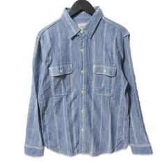 UES ウエス 長袖シャツ 502401 追撚トリプルステッチ シャンブレー コットン 日本製 ブルー 2 27113842のサムネイル