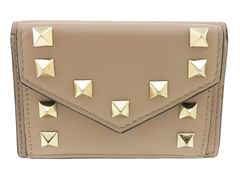 VALENTINO ヴァレンチノ ロックスタッズ コンパクトウォレット 三