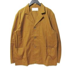 タグ付き HARVESTY ショートカバーオール リネンストライプ ユニ
