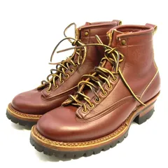 WHITE'S BOOTS ホワイツ US9E 27cm 6インチ レーストゥトゥ HUNTER 306VLTT ハンター ワークブーツ ビブラムソール ブラウン  35005636のサムネイル
