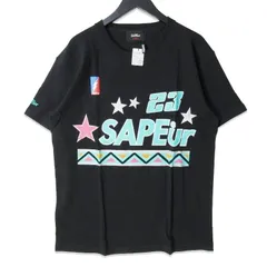未使用 SAPEur サプール 半袖Tシャツ Have a Nice Weekend プリントT ブラック 黒 XL 27113892のサムネイル