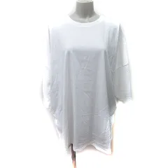 ニコアンド Niko and.. Tシャツワンピース ミニ 七分袖 M 白 ホワイト /YIのサムネイル