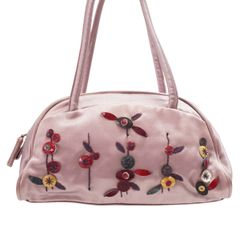 PRADA サテン ミニバッグ (パーティー向) ピンクベージュ中古美品