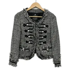 LOVELESS(ラブレス) ジャケット サイズ34 S レディース美品  - 白×黒 長袖/ツイード/ラメ/冬/秋のサムネイル