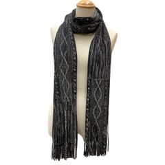 rurumu: マフラー / weave yarn stole ブラック - メルカリ