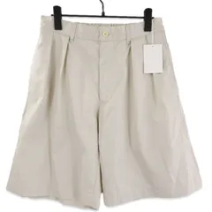 未使用 ERA. イーラ SUMMER GABARDINE CLASSIC SHORTS TL05SG ショートパンツ ダブルプリーツ コットンギャバジン ベージュ M 71015905のサムネイル