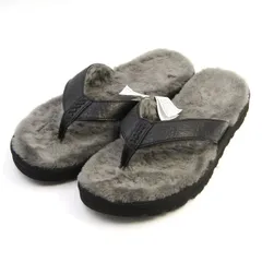 美品 UGG アグ 27cm CLASSIC SANDAL 1011065 シープスキン サンダル ブラック 黒  88000056のサムネイル